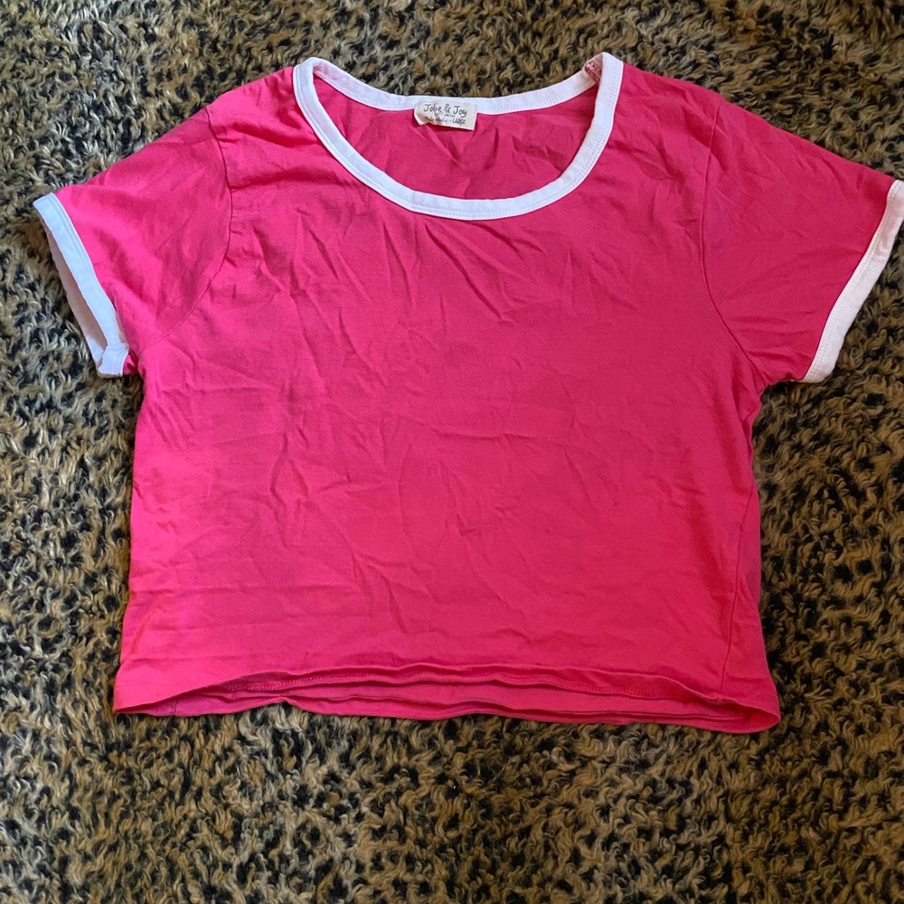 pink ringer tee